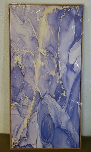 (1) 20" x 40" Modern Canvas Wall Art, Framed, Modern Abstract