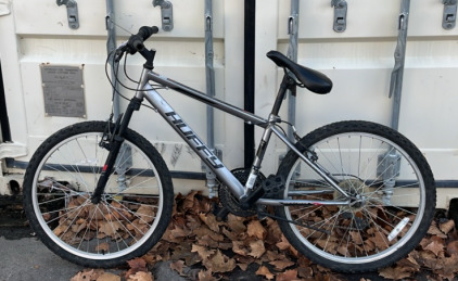 Grey Huffy Mountain Bike