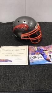 Full Size Football Helmet And Doug Martin Signed Photo