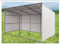 New 20frx12ft Livestock Metal Shed