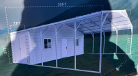 New Allmetal 24’x30’ Metal Garage Model: K2430T - 3