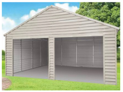 New Double Garage/Metal Shed 22ftx23ft