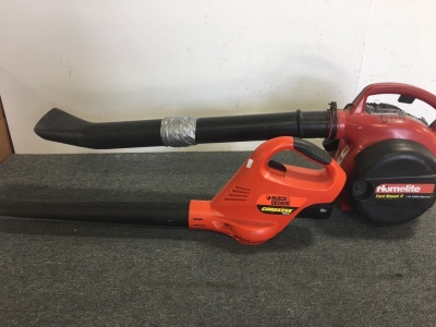 (1) Homelite Blower (1) Black & Decker Blower