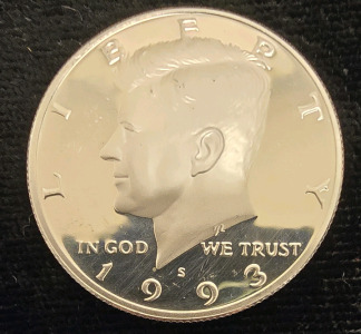 Uncirculated 90% Silver 1993 Kennedy Half Dollar