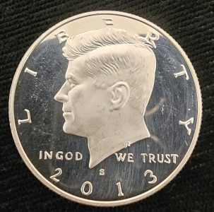 Uncircated 90% Silver 2013 Kennedy Half Dollar