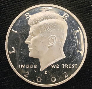 Uncirculated 90% Silver 2002 Kennedy Half Dollar