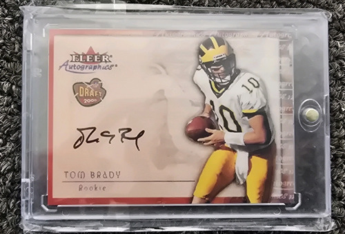 Tom Brady Fleer Rookie Autograph Card- Authentication Unavailable
