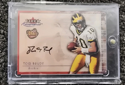 Tom Brady Fleer Rookie Autograph Card- Authentication Unavailable