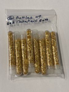 (8) Bottles Of Gold Flake/Leaf Gold