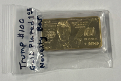 Trump Gold Plated 1oz Novelty Bar