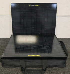 (2) GoalZero Boulder 30 Solar Panels In Case