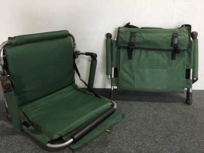(2) Green Stadium Chairs