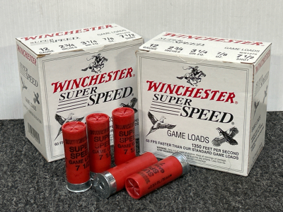 (2) Boxes Of Winchester Super Speed 12 Ga. 2 3/4" Game Loads