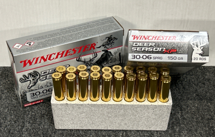 (2) Boxes of Winchester Deer Season XP 30-06 SPRG 150 Gr.
