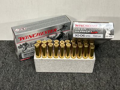 (2) Boxes of Winchester Deer Season XP 30-06 SPRG 150 Gr.