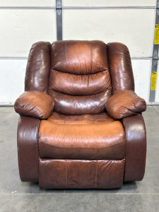 Brown Leather Recliner