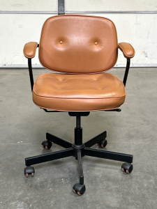 Brown Rolling Office Chair