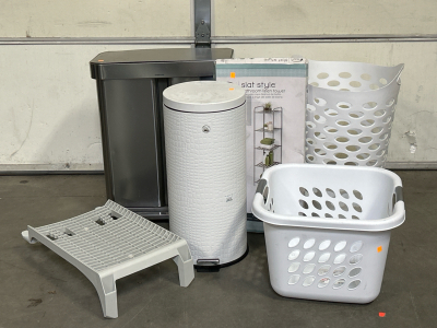 Laundry Baskets, Trashcans and Drying Rack
