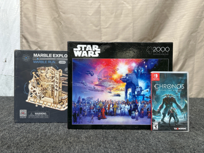Marble Explorer Marble Run, Star Wars puzzle and Nintendo Switch Game