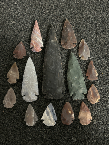 (10) Arrowheads and (5) Spearpoints