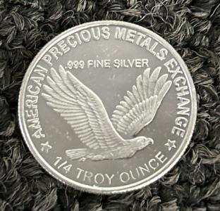 1/4 Troy Ounce .999 Fine Silver Standing Liberty Silver Round