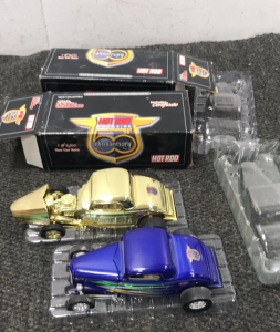 (2) Hot Rod Magazine 50th Anniversary Gold limited Edition hot Rods