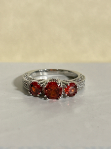 Size 8.5 Red Ruby .925 Ring