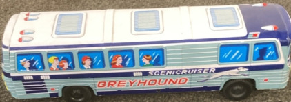 VINTAGE GREYHOUND TOY BUS.