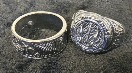 (2) Mens Size 12 Fashion Rings