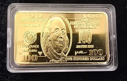 Small $100 Bill Novelty Bar