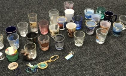 Collection of (28) Shot Glasses And More