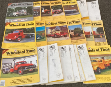 VARIETY OF VINTAGE WHEELS OF TIME MAGAZINES