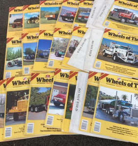 VARIETY OF VINTAGE WHEELS OF TIME MAGAZINES