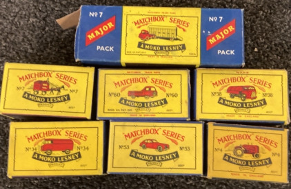 VARIETY OF VINTAGE MATCHBOX DIECAST CARS.