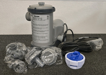 Bestway Flowclear Pool Filter Pump- Model #58390E With Extras