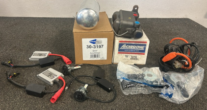 Murray Climate Accumulator For Dodge Dakota 2000-2004, Master Cylinder For Ford F250 1977-1979 F350 1979 E250 1979-1986, 2- Solenoids For Ford 2010-2023, 2- Xenon Ballasts Light Bulbs, & Other Set of Headlights