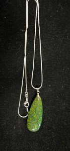 47.25ct Dragon Vein Agate Necklace