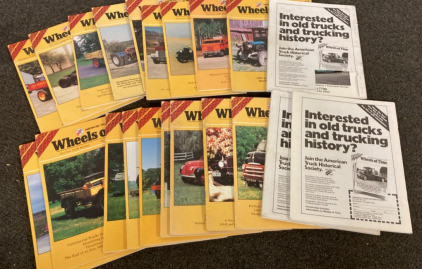 VARIETY IF VINTAGE WHEELS OF TIME MAGAZINES.