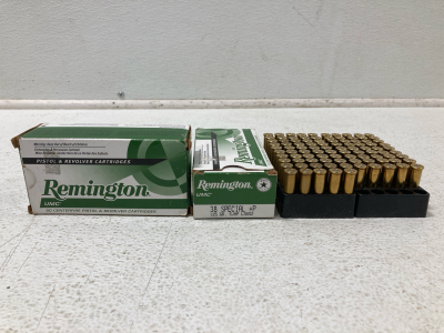 (95) Remington 38 Special +p 125 GR SJHP L38S2 Centerfire Pistol & Revolver Cartridges