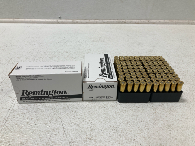 (100) Remington 38 Special 130Gr MC Centerfire Pistol & Revolver Cartridges