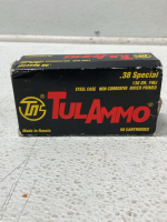 (132) TulAmmo .38 Special 130 GR FMJ Cartridges - 2