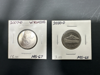 Gem Collection of (10) Different Commemorate U.S. Quarters (Mint and Date in Photos), (1) Gem U.S. President Pierce Dollar Coin (Mint and Date in Photos) - 3