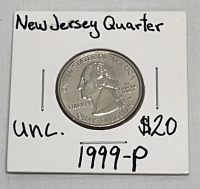 (5) Washington Uncirculated Quarters Dated 1999 (Carded) - 3