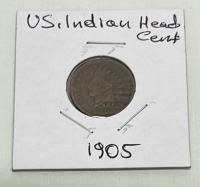 (6) U.S. Indian Head Pennies Dated 1891-1905 (Carded) - 5