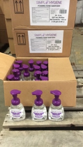 Foaming hand sanitizer