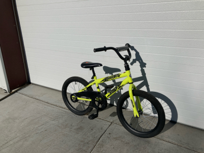 18” Yellow Huffy Bike