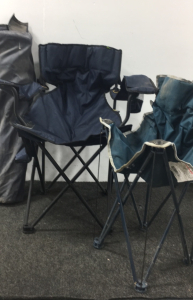 (3) camp chairs