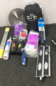 Stud finder, motorcycle cover and more