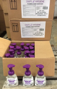Foaming hand sanitizer