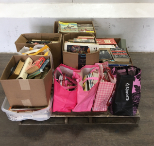Large collection of books and magazines
